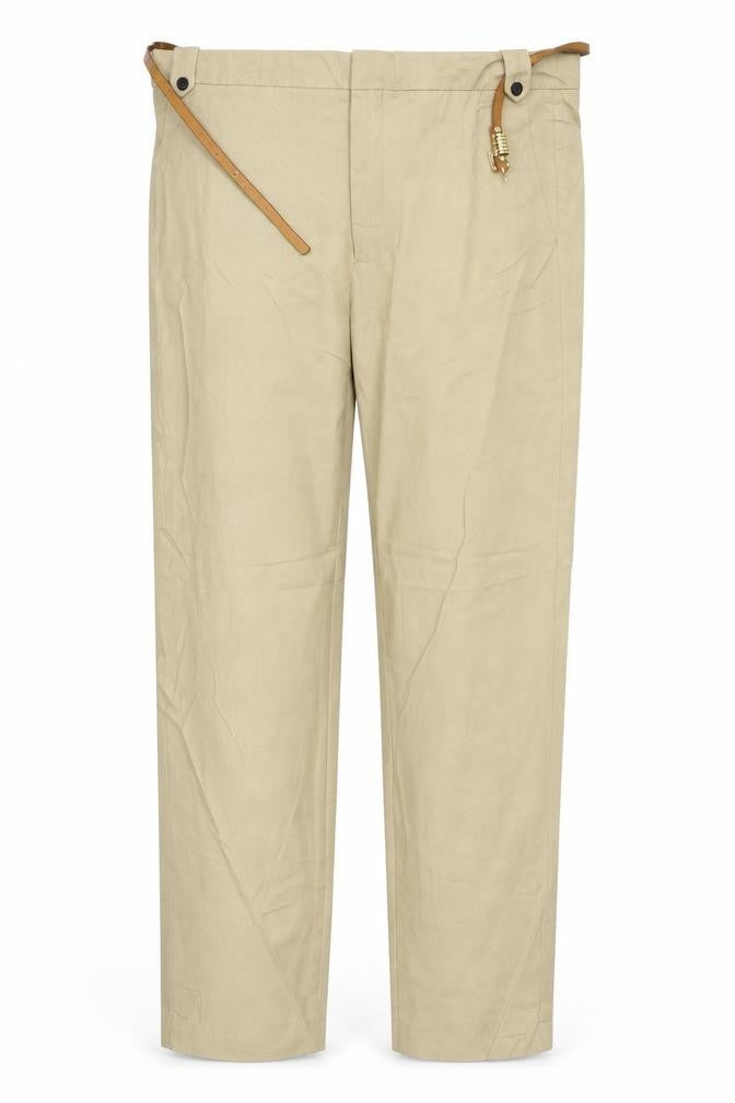Zara Womens Beige   Trousers  Size 12 L27 in - BELTED