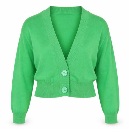 Urban Behavior Womens Green   Cardigan Jumper One Size
