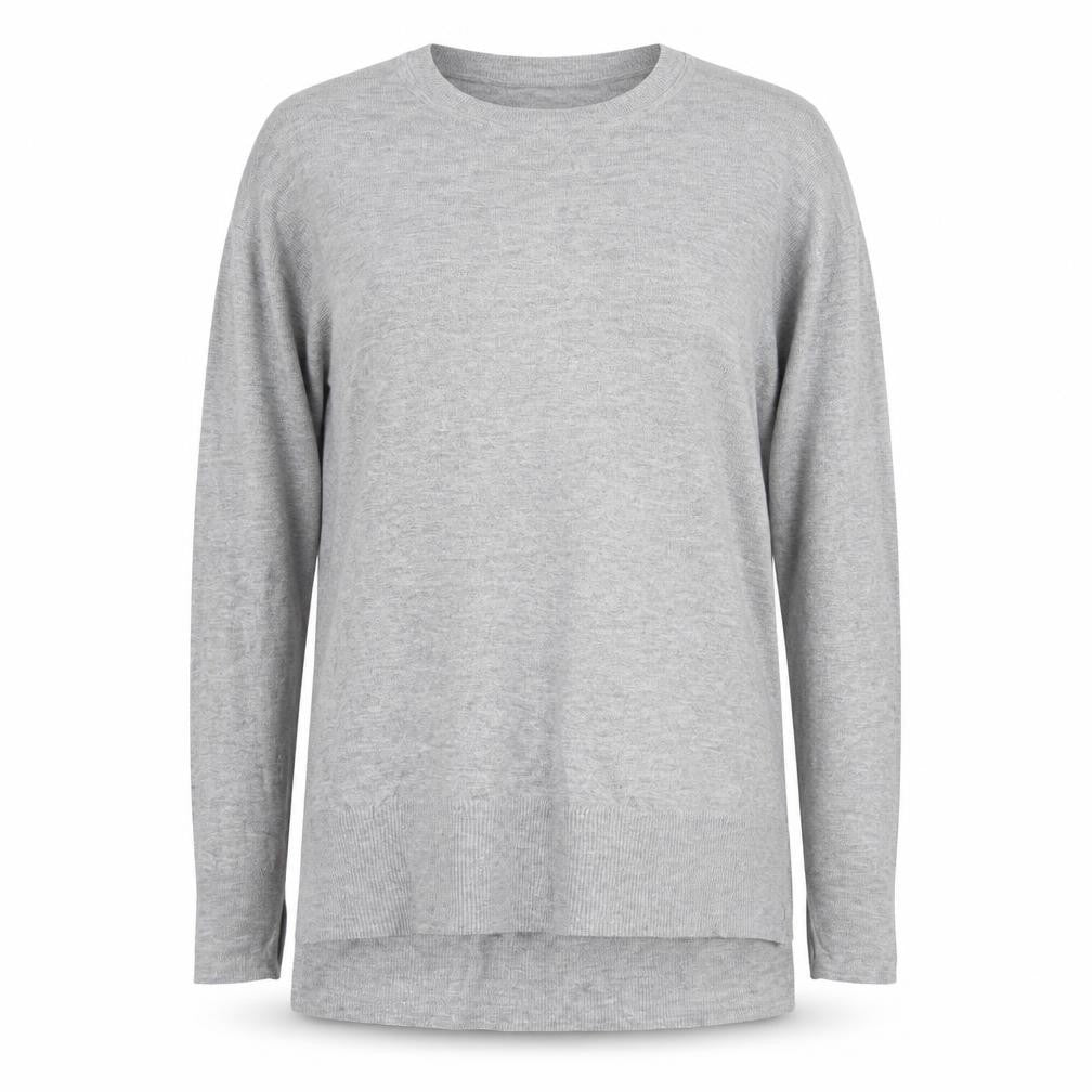 Front view of H&M women’s grey jumper, size L