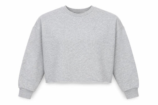 Front view of Atmosphere women’s grey pullover sweatshirt size 2xs