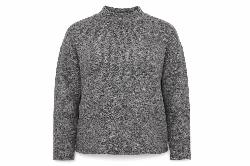 Front view of H&M women’s grey jumper, size XS