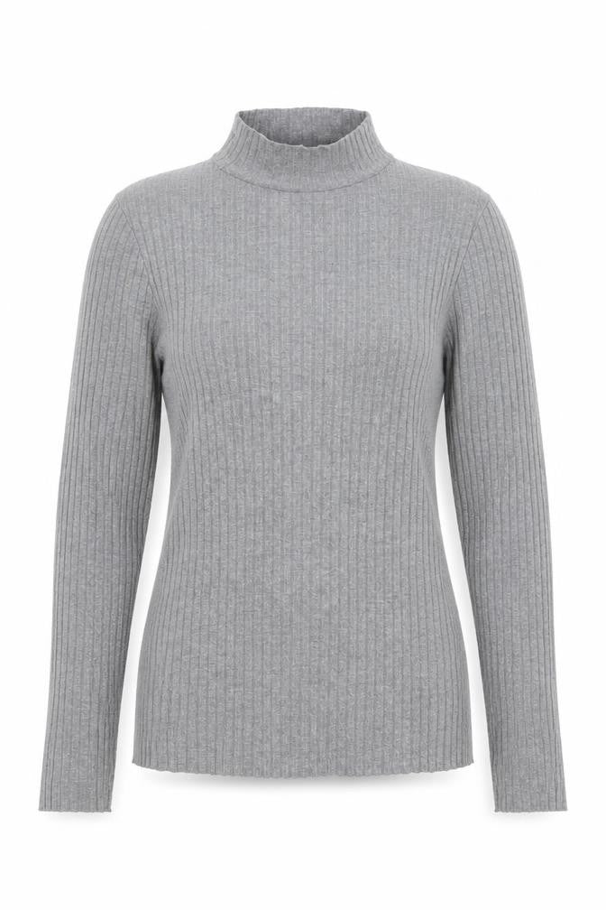 Front view of River Island women’s grey jumper, size UK 12