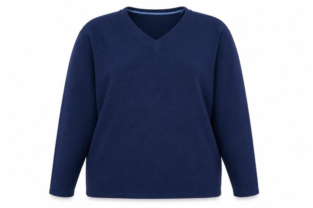Front view of Brooker women’s blue jumper, size 2XL