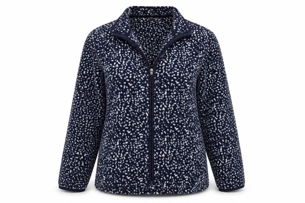Front view of Marks & Spencer women’s blue jacket blazer, size UK 14