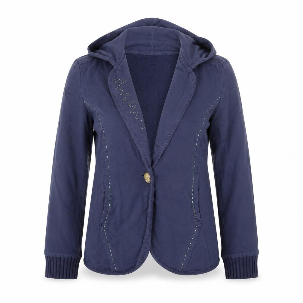Due Womens Blue   Jacket Coat Size 10