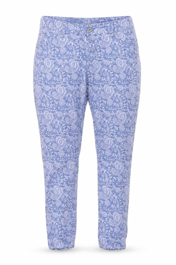 Lottie Womens Blue Floral Denim Skinny Jeans Size 12 L27 in