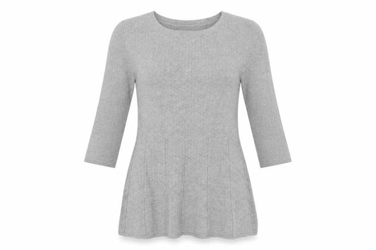Front view of Next women’s grey jumper dress, size UK 12