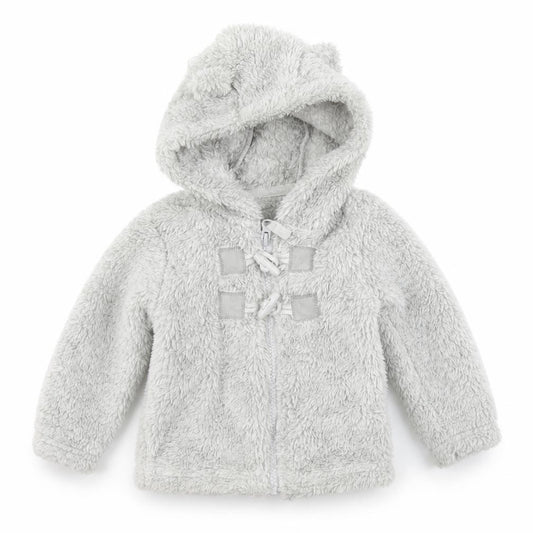 Front view of Tu Grey Full Zip Jumper, size 6-9, Months