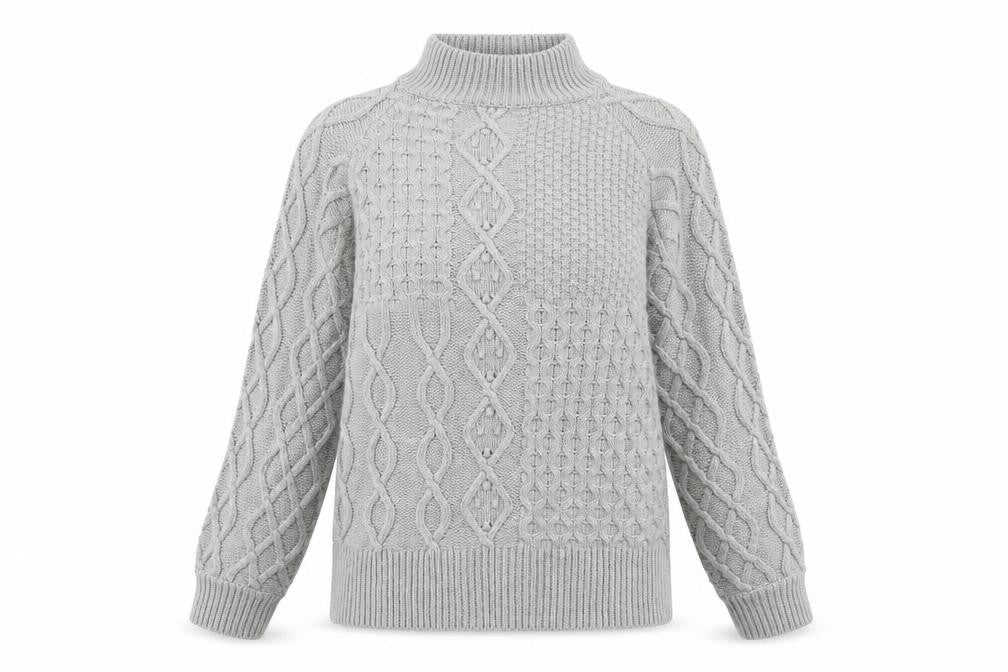 Front view of Dorothy Perkins women’s grey jumper, size M