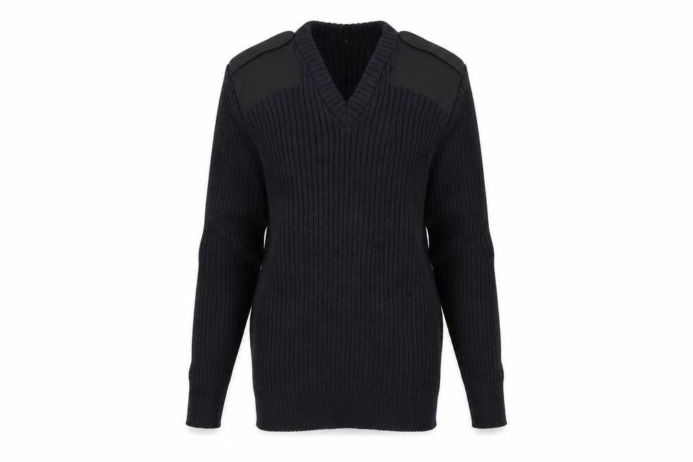 Front view of Preworn women’s black jumper, size M