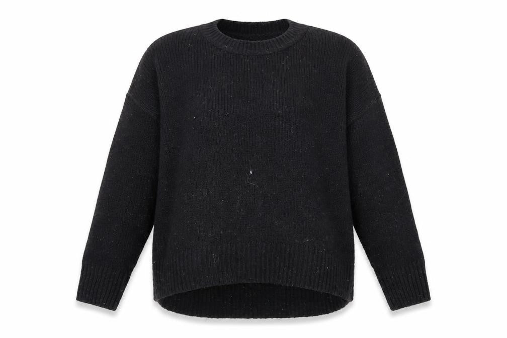 Front view of New Look women’s black jumper, size M