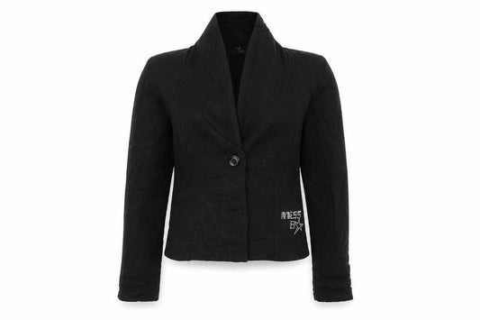 Front view of Miss60 girls’ black jacket, size XL
