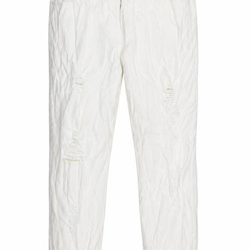 Preworn Womens White   Straight Jeans Size L L23 in