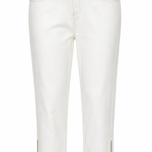 Oltre Womens White   Straight Jeans Size 14 L23 in