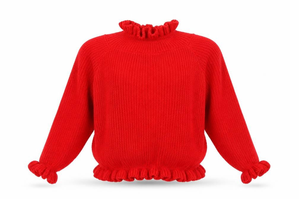 Cameo Rose Womens Red  Knit Henley Jumper Size M