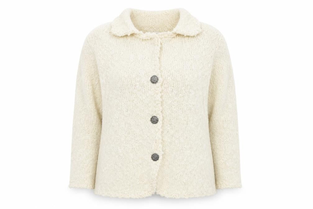 Classics Womens White  Knit Pullover Jumper Size L