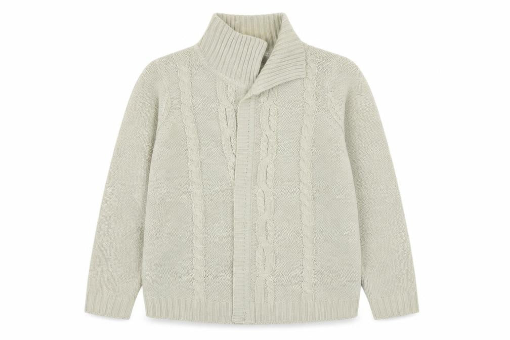BM Womens Beige  Knit Cardigan Jumper Size S