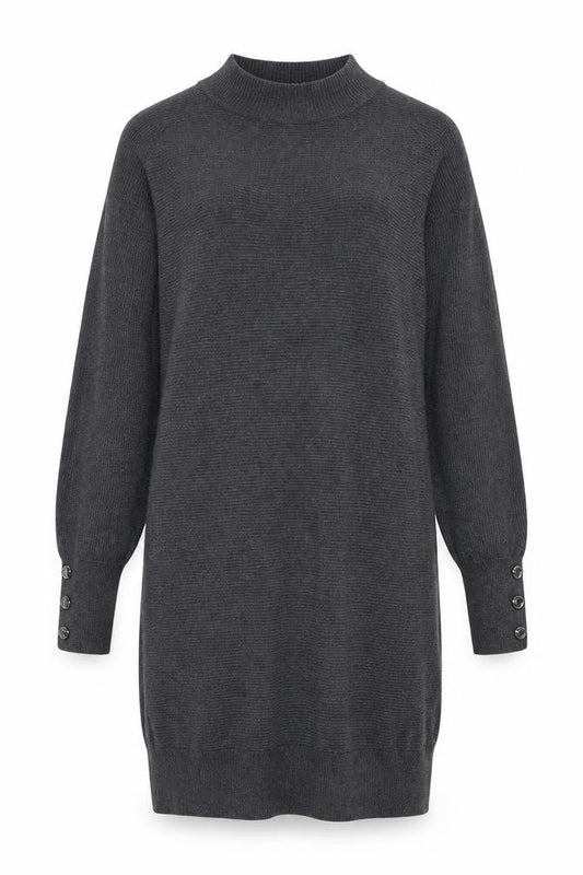 Front view of Primark women’s grey jumper dress, size XS