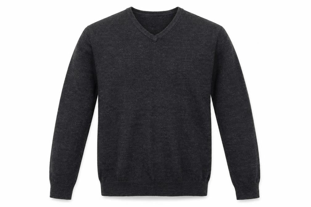 Front view of F&F men’s grey jumper, size M