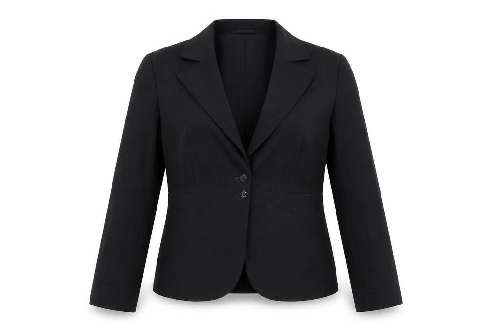 Front view of Limited Collection women’s black jacket blazer, size UK 16