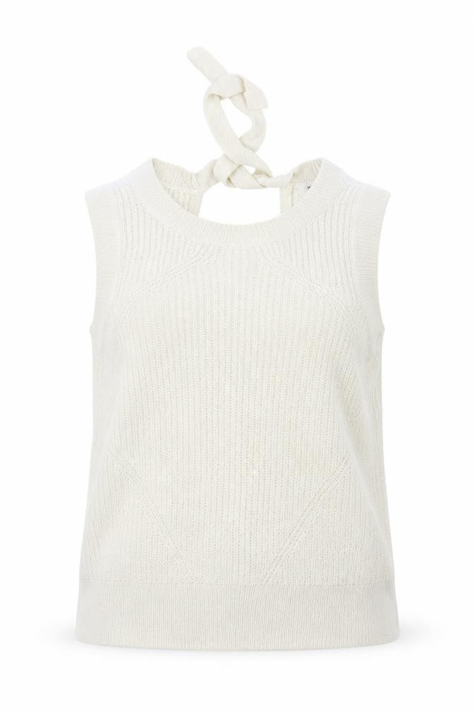 Front view of Next women’s ivory knit jumper, size UK 14