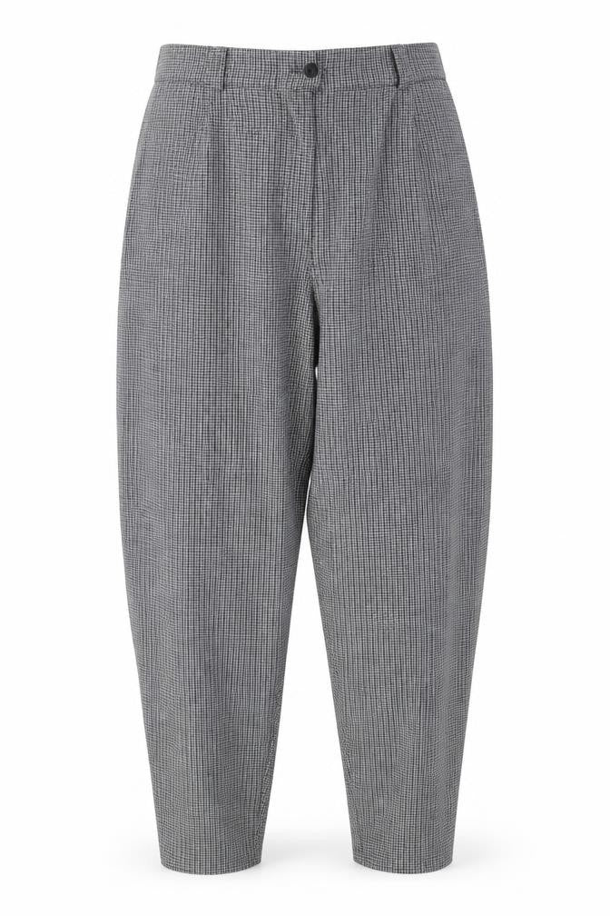 Roma Womens Black Check  Trousers  Size 36 in L28 in