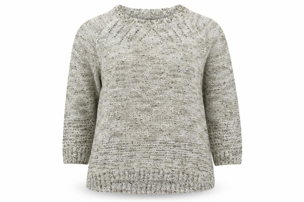 Front view of Bonmarché women’s gold jumper, size M