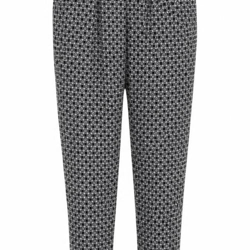 New Look Womens Grey Geometric  Trousers  Size 8 L28 in