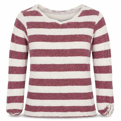 A Wear Womens Red Striped  Pullover Jumper Size M