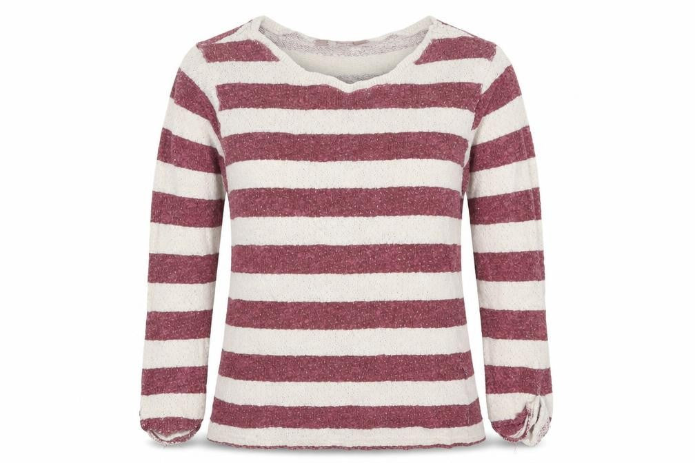 A Wear Womens Red Striped  Pullover Jumper Size M