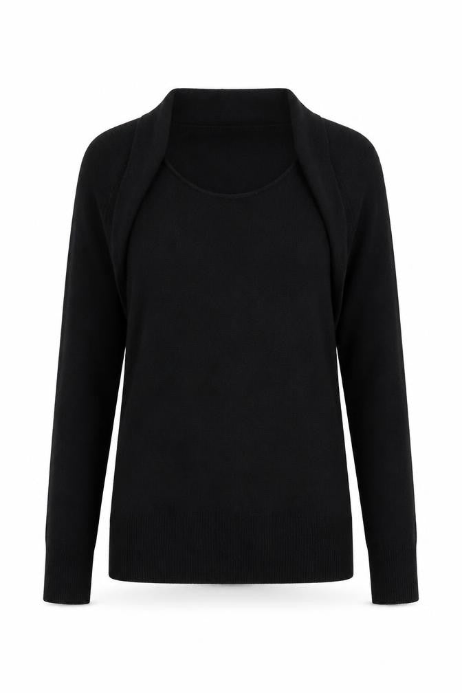 Evie Womens Black   Pullover Jumper Size 6