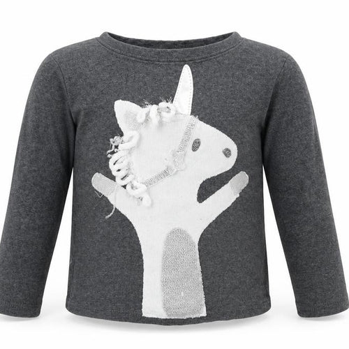 oh baby Baby Grey Colourblock  Basic T-Shirt Size 18-24 Months