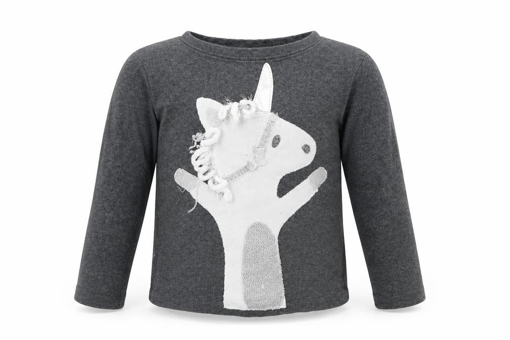 oh baby Baby Grey Colourblock  Basic T-Shirt Size 18-24 Months