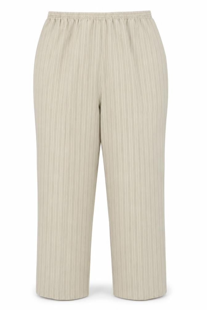 Classics Womens Beige Striped  Trousers  Size 20 L29 in