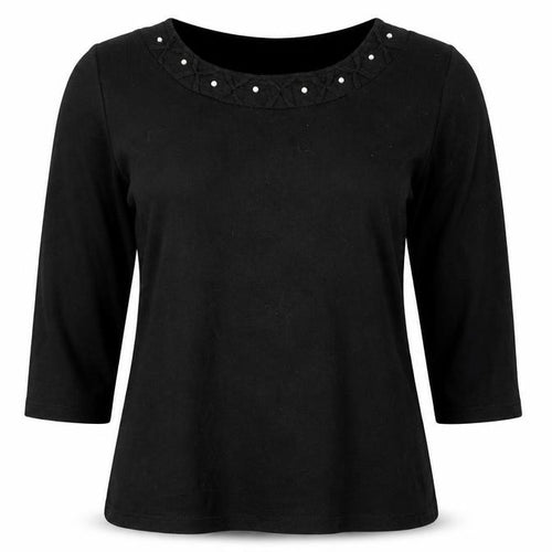 Roman Womens Black   Pullover Jumper Size M