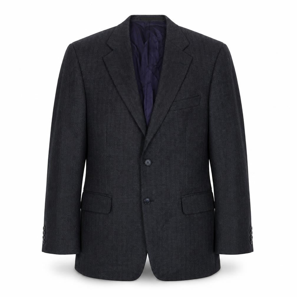 Front view of Marks & Spencer men’s blue jacket blazer, size 40