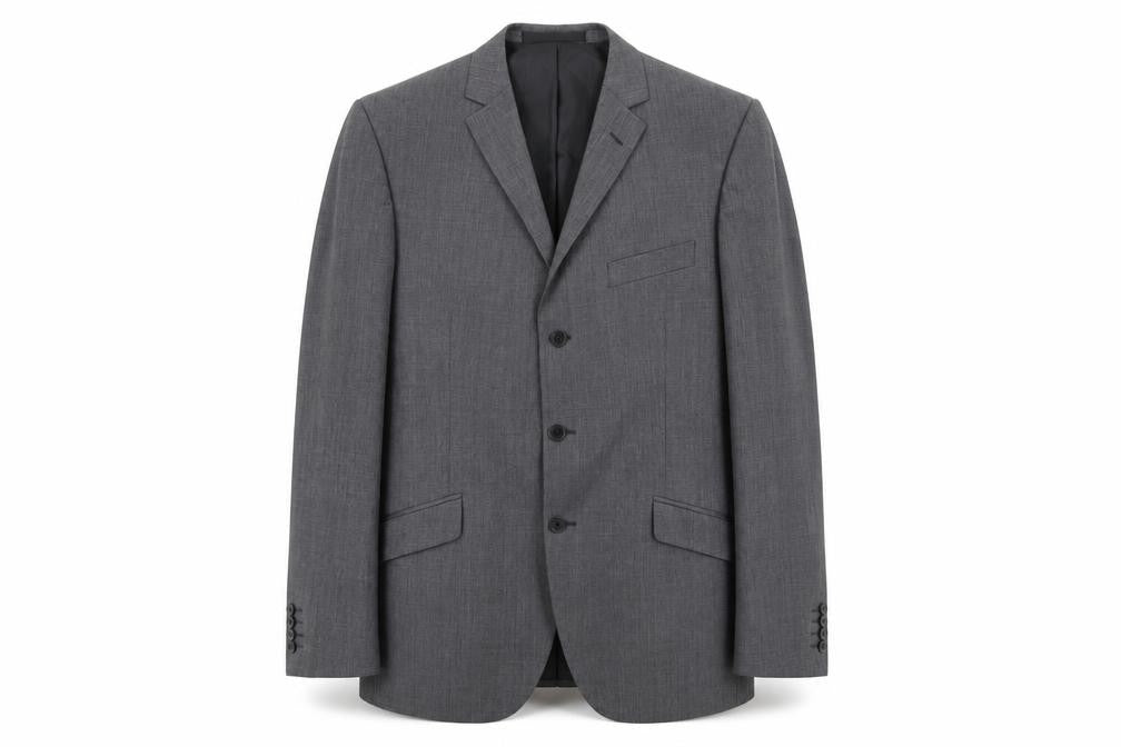 Front view of Marks & Spencer men’s grey jacket blazer, size 42