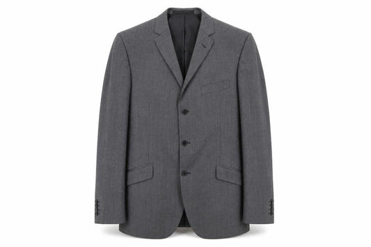 Front view of Marks & Spencer men’s grey jacket blazer, size 42