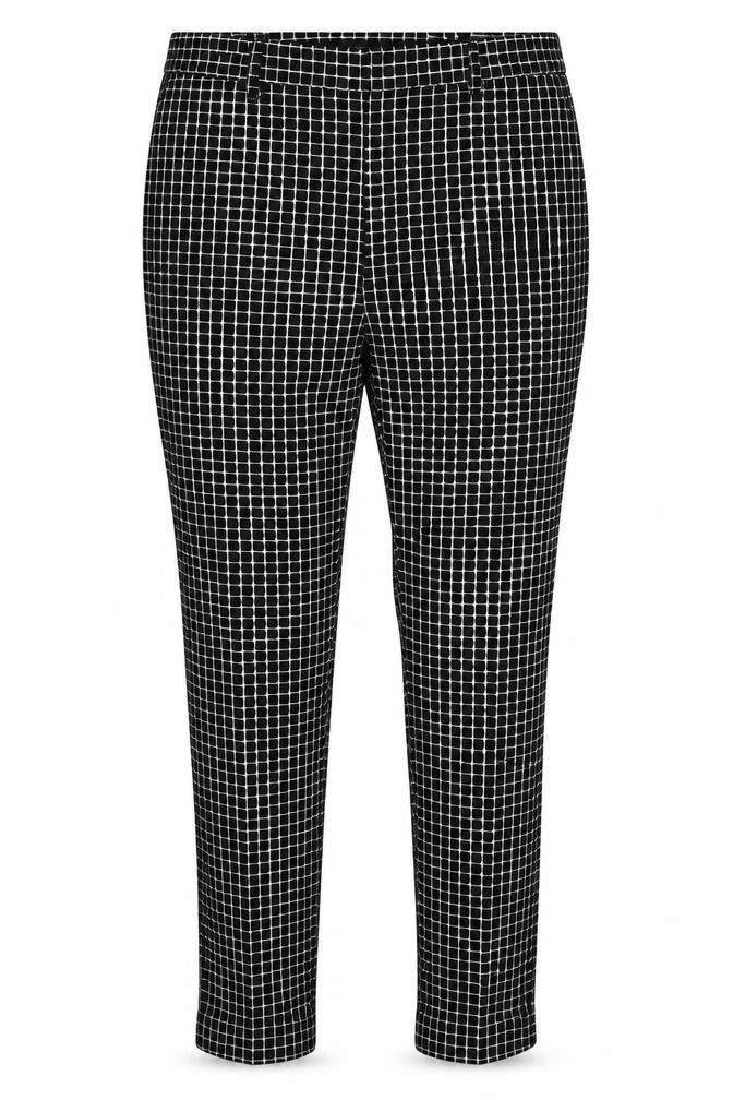 Atmosphere Womens Black Check  Trousers  Size 12 L27 in
