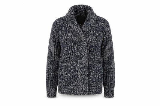 Front view of New Look women’s blue jacket, size UK 8