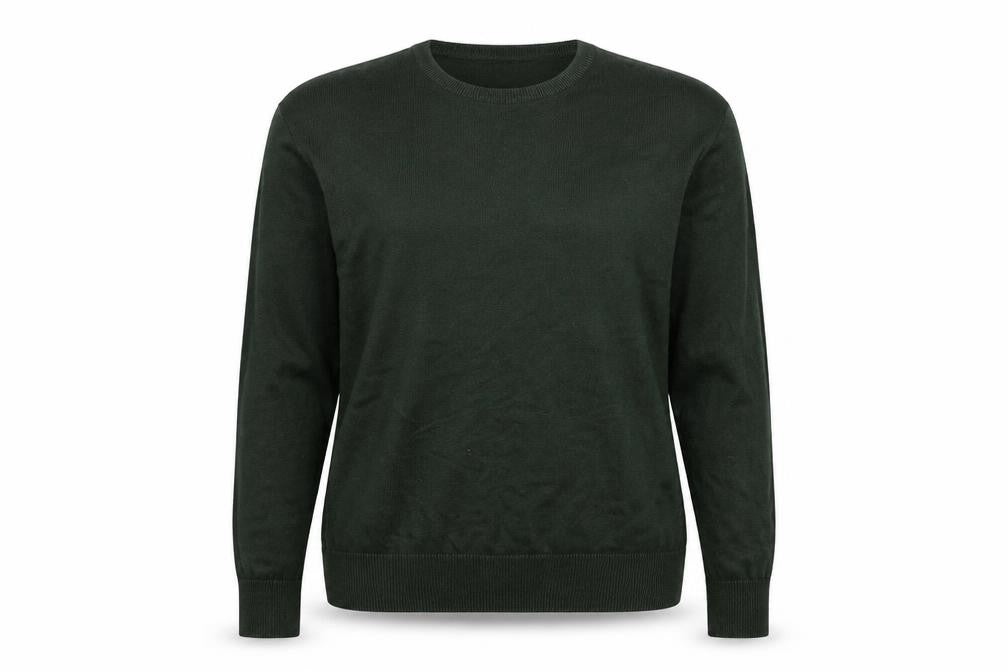 Front view of Twisted Gorilla women’s green jumper, size XL