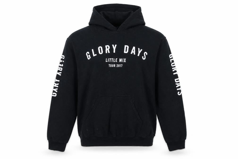 Front view of Gilden men’s blue pullover hoodie, size S