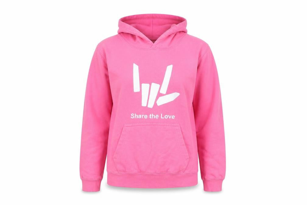Preworn Womens Pink   Pullover Hoodie Size 8  - share the love
