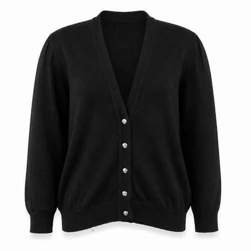 Minister Womens Black   Cardigan Jumper Size L