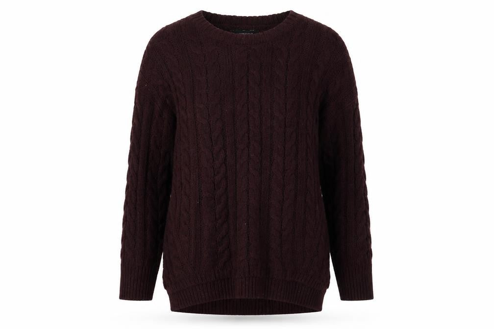 Atmosphere Womens Purple  Knit Henley Jumper Size 6