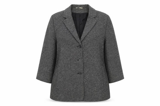 Front view of Klass women’s green polka dot jacket blazer, size UK 16