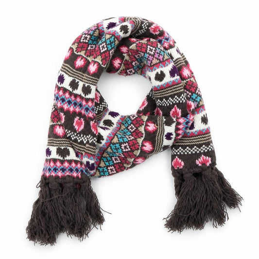 Matalan Girls Brown Batik Knit Scarf Scarves & Wraps One Size