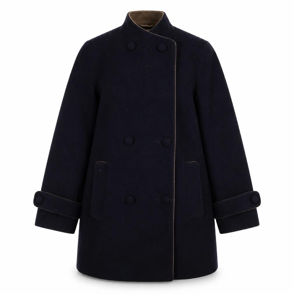 EWM Womens Blue   Overcoat Coat Size 10