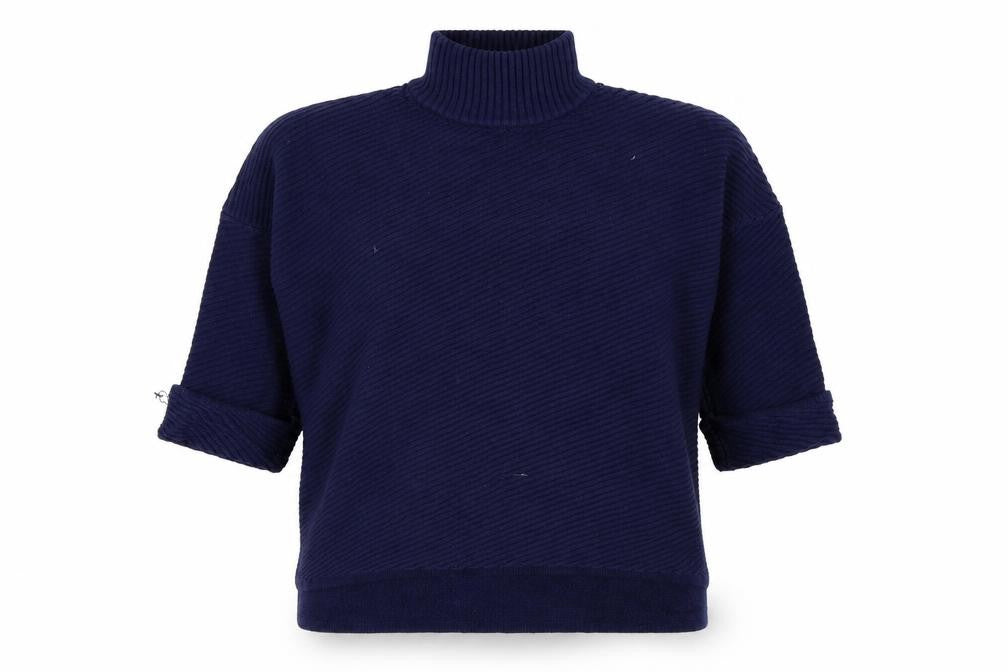 Front view of Very women’s blue jumper, size UK 14