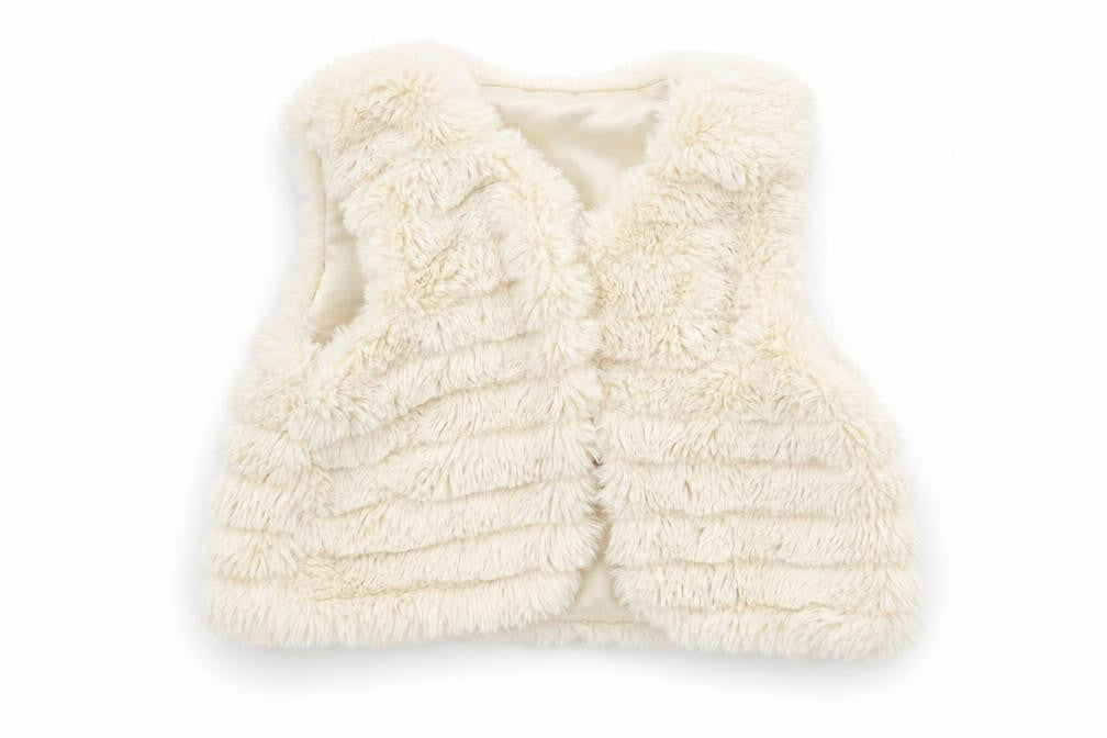 Front view of George Baby Beige Colourblock Basic Jacket Waistcoat, size 18-24, Months
